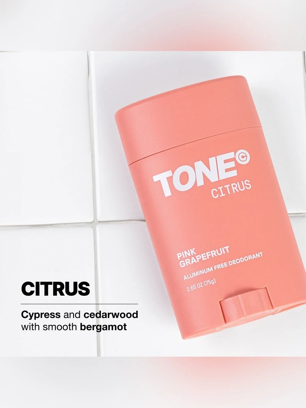 TONE Citrus DEODORANT & On The Go COLOGNE ~ Pink Grapefruit ~ Full Size ~ New